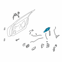 OEM 2001 Infiniti I30 Handle Assembly-Front Door Outside Diagram - 80606-3Y101