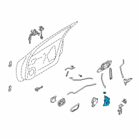 OEM Infiniti M45 Lock ASY Door Front Diagram - 80502-2Y91E