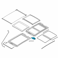 OEM 2018 BMW X1 Drive, Sliding Sunroof Diagram - 54-10-7-391-782