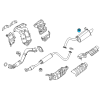 OEM 2007 Nissan Sentra Mounting-Exhaust, Rubber Diagram - 20651-9B000