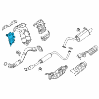 OEM Nissan Sentra Cover-Exhaust Manifold Diagram - 16590-ET81C