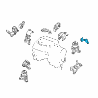 OEM 2015 Nissan Pathfinder Stay-Engine Mounting, Rear Diagram - 11337-3KD0A