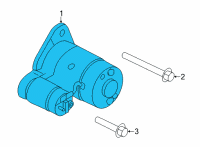 OEM Nissan Rogue Motor Assy-Starter Diagram - 23300-6RA0A