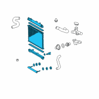 OEM 2013 Toyota Yaris Radiator Assembly Diagram - 16410-AZ029