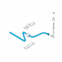 OEM 2003 Dodge Intrepid Sway Bar Diagram - 4582855AA