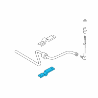 OEM 2002 Chrysler Concorde Bracket-STABILIZER Bar Cushion Diagram - 4581263