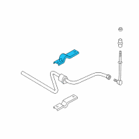 OEM Dodge Intrepid Bracket-STABILIZER Bar Cushion Diagram - 4581262