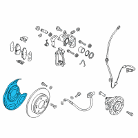 OEM 2022 Hyundai Ioniq Cover-Dust Rear, LH Diagram - 58243-G2400