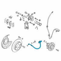 OEM 2017 Hyundai Ioniq Hose-Brake Rear, LH Diagram - 58737-G2300