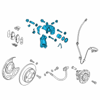 OEM 2019 Kia Niro Rear Brake Caliper Kit Diagram - 58310G2A70