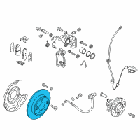 OEM 2020 Kia Niro Disc-Rear Brake Diagram - 58411G2700