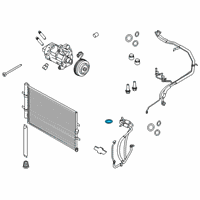 OEM Ford Seal Kit O-Ring Diagram - 6E5Z-19B596-A