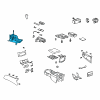 OEM Lexus Floor Shift Assy, Transmission Diagram - 33550-50520
