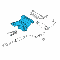 OEM 2017 Ford Transit Connect Heat Shield Diagram - DV6Z-58114B06-C