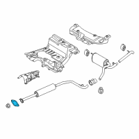 OEM Ford Transit Connect Center Pipe Gasket Diagram - CV6Z-9450-C