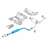 OEM Ford Transit Connect Front Muffler Diagram - DV6Z-5230-G