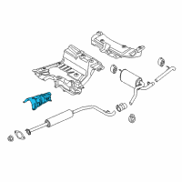 OEM 2021 Ford Transit Connect Center Shield Diagram - DV6Z-1711434-A