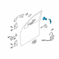 OEM Hyundai Tucson Door Key Sub Set, Left Diagram - 81970-2SA00