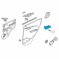 OEM 2016 Chevrolet Spark Handle, Inside Diagram - 42359040