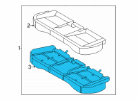 OEM 2022 Hyundai Elantra Pad Assembly-Rear Seat Cushion Diagram - 89151-AB010