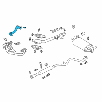 OEM 2018 Toyota 86 Front Pipe Diagram - SU003-01137