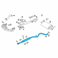 OEM 2020 Toyota 86 Intermed Pipe Diagram - SU003-06393