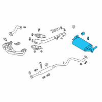 OEM 2017 Toyota 86 Muffler & Pipe Diagram - SU003-06398