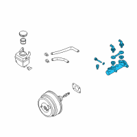 OEM 2001 Nissan Quest Cylinder Brake Master Diagram - 46010-2Z000