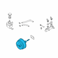 OEM 2002 Nissan Quest Master Vacuum Assembly Diagram - 47210-2Z000