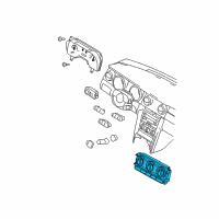 OEM 2005 Ford Mustang Dash Control Unit Diagram - 8R3Z-19980-A