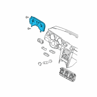 OEM 2009 Ford Mustang Cluster Assembly Diagram - 7R3Z-10849-EB