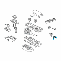 OEM 2014 Lexus GS450h Socket Assembly, Power Outlet Diagram - 85530-30060