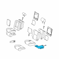 OEM 2012 Toyota Sequoia Seat Cushion Heater Diagram - 87510-0C060