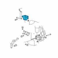 OEM 2011 Ram 3500 Engine Mount Diagram - 68290111AA