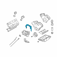 OEM 2001 Cadillac Catera Gasket, Oil Pump Diagram - 55354678