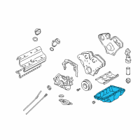 OEM 2003 Cadillac CTS Pan, Oil Diagram - 24403408