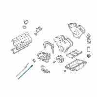 OEM Cadillac CTS Gauge Stick A-Oil Level Messstab Z-Oel Diagram - 24403418