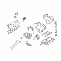 OEM Cadillac Tube, Oil Filler Diagram - 90499462