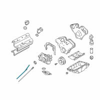 OEM Saturn Vue Tube, Oil Level Indicator Diagram - 24467217