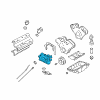 OEM Cadillac Catera Pump, Oil Diagram - 9193203