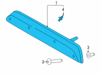 OEM 2022 Ford F-150 LAMP ASY - REAR - HIGH MOUNTED Diagram - ML3Z-13A613-E