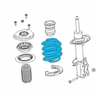 OEM 2021 Lincoln Corsair SPRING - FRONT Diagram - LX6Z-5310-A