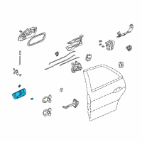 OEM 2002 Honda Accord Handle Assembly, Inside (Mild Beige) Diagram - 72620-S84-A01ZC