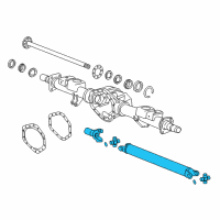 OEM 2016 GMC Sierra 3500 HD Drive Shaft Assembly Diagram - 84346712