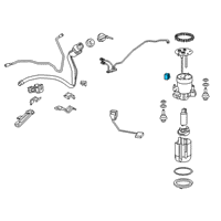 OEM Lexus Harness, Fuel Pump Diagram - 77785-0E080