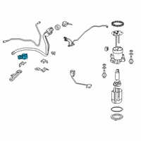 OEM 2021 Lexus RX350L Clamp, Fuel Filler Pipe Diagram - 77281-0E030