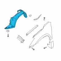 OEM Nissan Altima PROTCT Front Fender R Diagram - 63840-ZX00A