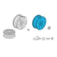 OEM 2022 Honda Passport Wheel Assembly, Al20X8 Diagram - 42800-TGS-A00