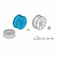 OEM 2021 Honda Passport Disk, Aluminum Wheel (20X8J) (Tpms) (Aap) Diagram - 42700-TG7-C92