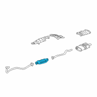 OEM 1997 Pontiac Sunfire 3Way Catalytic Convertor Assembly Diagram - 25317334